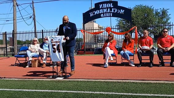 Hillcrest High renames football field after player who was paralyzed