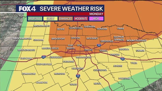 Dallas weather: Severe storms move through North Texas Sunday night, more possible Monday