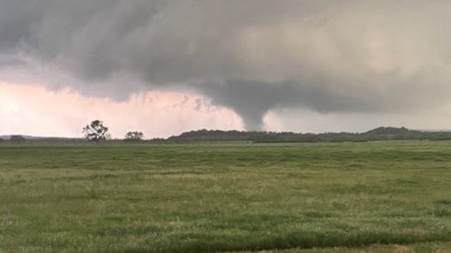PHOTOS: Funnel clouds, large hail seen in North Texas on Sunday night