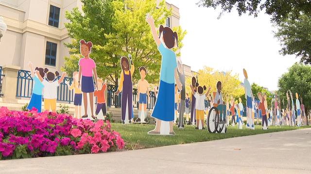 Fort Worth children's hospital's colorful display challenges insurance-axing bill
