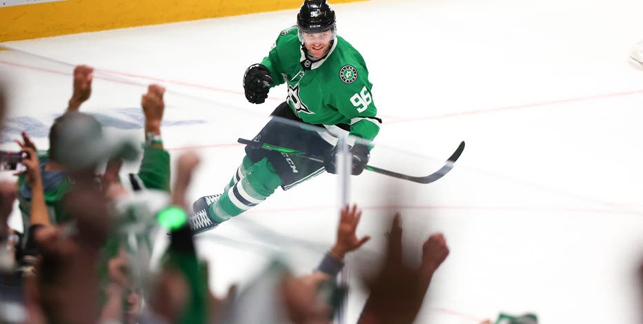 Rantanen has hat trick as Stars rally past Avalanche 4-2 in Game 7 to advance to 2nd round