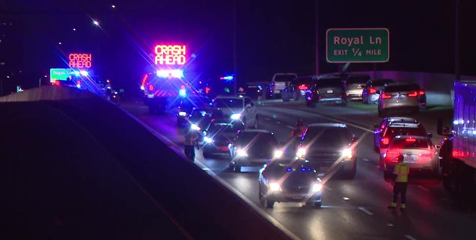 1 dead, 6 hospitalized after fiery wrong-way crash on Dallas North Tollway