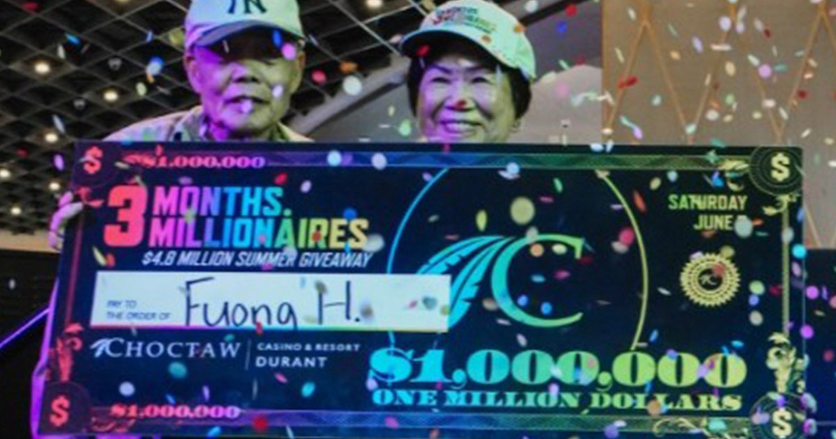 レア♡水晶Bigたまごちゃん♡クォーツインクォーツ♡No.1797 Garland grandmother wins $1M at Choctaw one week after retiring