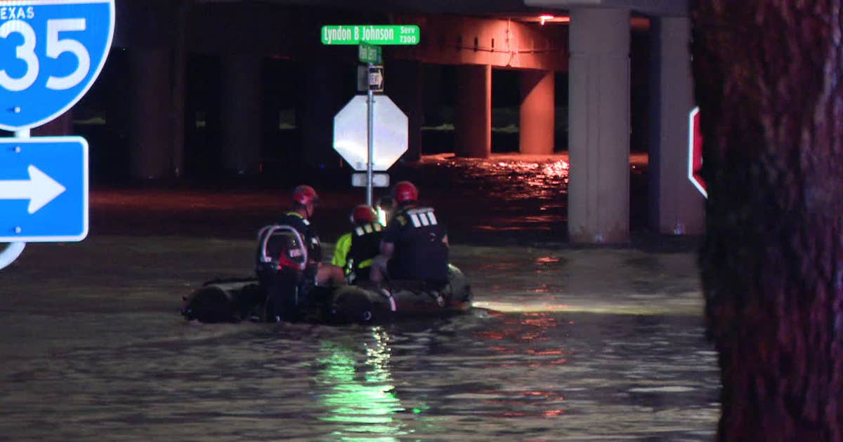 Man dies after truck trapped in rising Dallas floodwaters; Water rescue ...