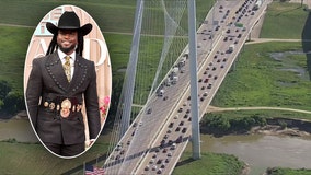Shaboozey music video shoot shuts down Margaret Hunt Hill Bridge in Dallas