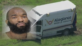Mesquite police chase naked man in stolen ambulance