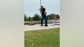 Skateboarder Tony Hawk shreds Slayter Creek Park skatepark in Anna