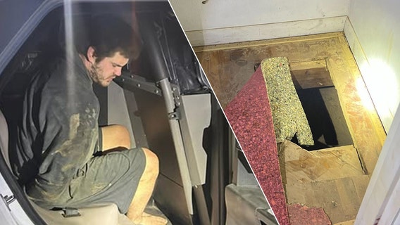 North Texas fugitive cut hole in closet to hide beneath grandmother's house, sheriff says