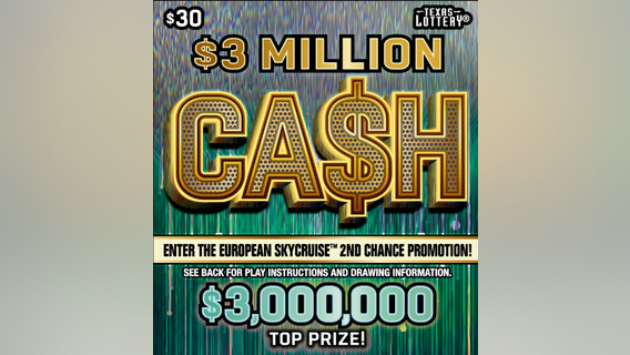 North Texas resident wins $3M with scratch off lottery ticket