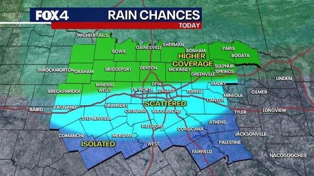 Dallas weather: Rain, storms could disrupt Father's Day plans