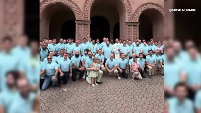 Texas church pranks 200 dads into wearing matching shirts on Father's Day