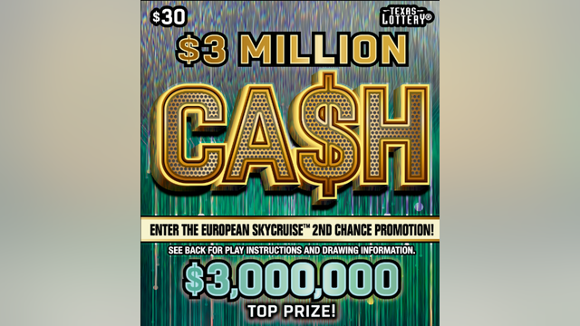 North Texas resident wins $3M with scratch off lottery ticket
