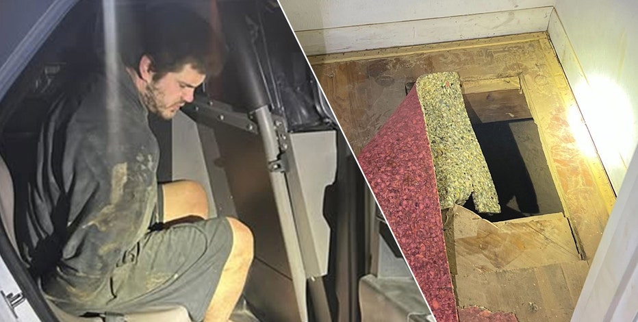 North Texas fugitive cut hole in closet to hide beneath grandmother's house, sheriff says