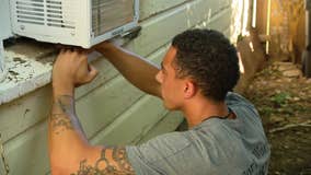 Fort Worth firefighters install AC units for at-risk residents