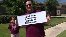 Fort Worth man wins 1-year supply of Dr Pepper in giveaway