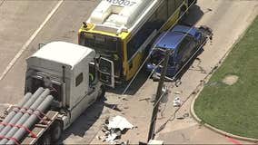 1 dead, 6 injured in Dallas crash after truck driver loses consciousness, DFR says