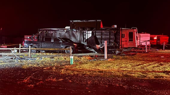 Dallas weather: Severe storms flip mobile homes in North Texas