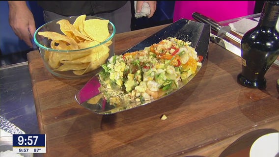 California avocado rock shrimp and citrus ceviche recipe from Chef Kent Rathbun