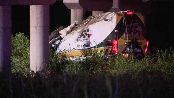 Man steals ambulance, leads police on chase before crashing into creek bed