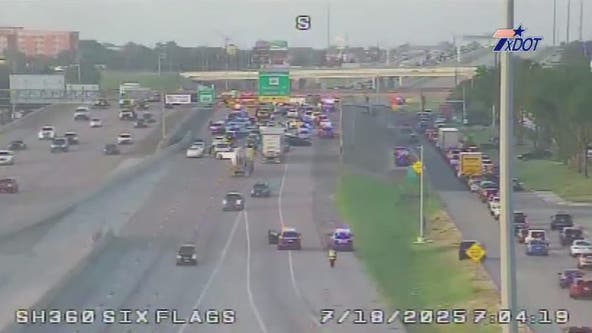 Fatal crash shuts down SH 360 near Six Flags in Arlington