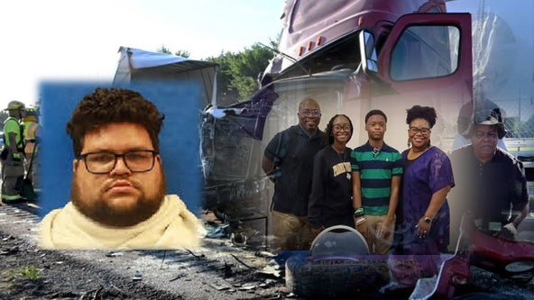 18-wheeler driver admitted to falling asleep before crash that killed 4 family members, 1 other