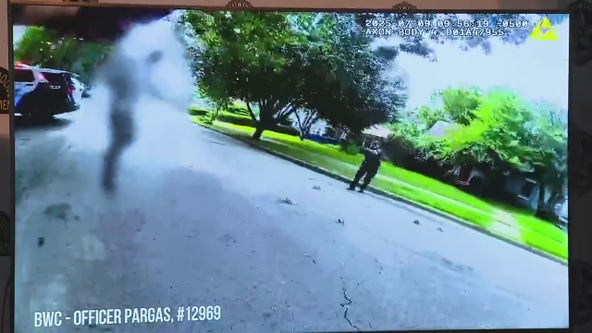 Dallas police release video of deadly shooting involving knife-wielding man