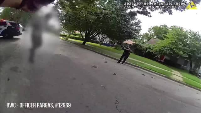 Dallas police release video of deadly shooting involving knife-wielding man