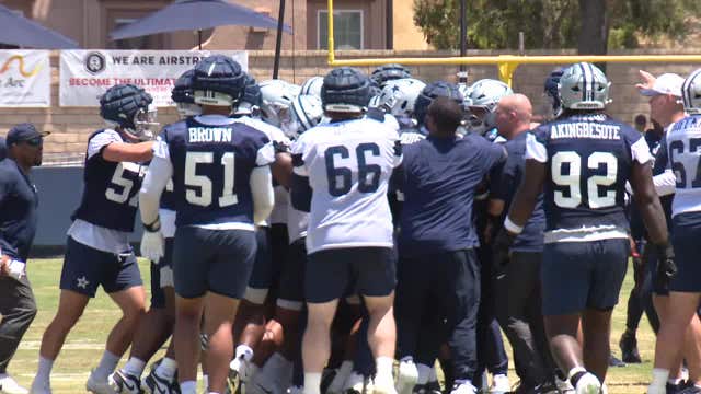Cowboys training camp practice cut short because of fights