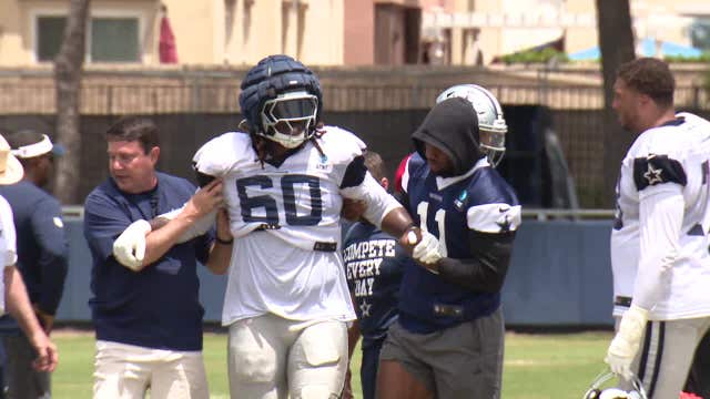 Tyler Guyton to be out for weeks after Cowboys training camp injury