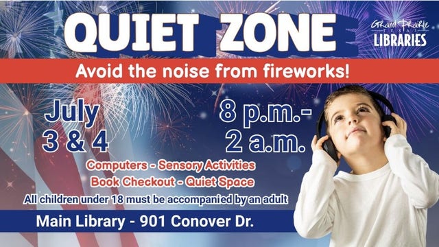 Grand Prairie offers first city-sponsored "Quiet Zone" for 4th of July