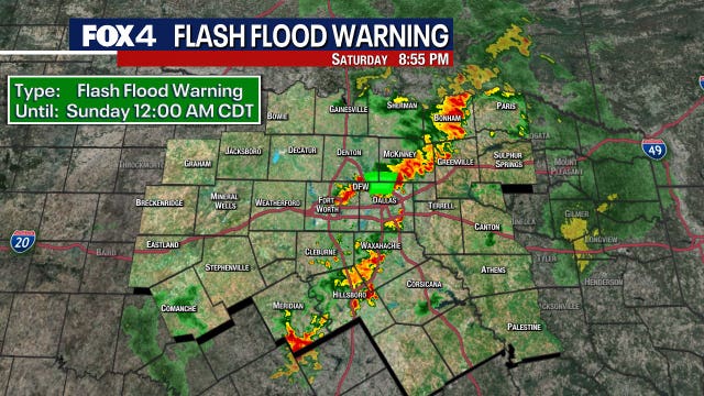 Dallas weather: Flash flood warning for northern DFW metroplex