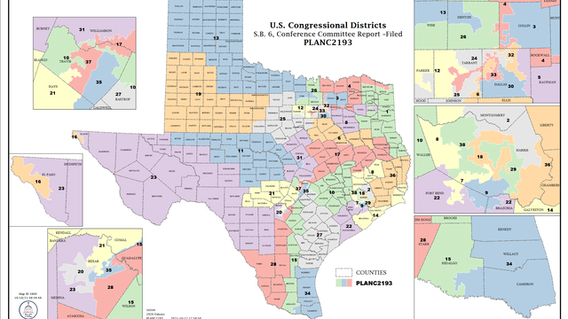 Proposed Texas redistricting map would drastically shift Democrat-held seats