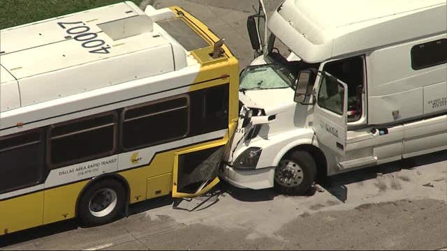 Dallas ME identifies truck driver who died in crash involving DART bus