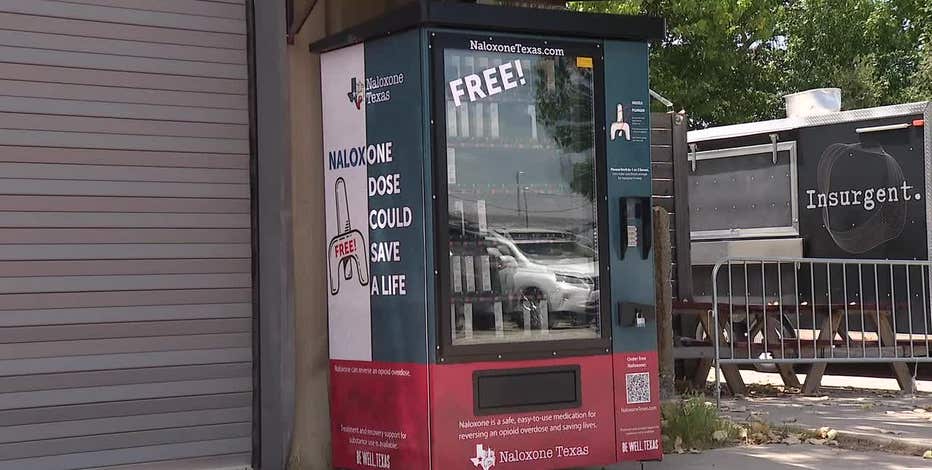 Denton unveils free Narcan vending machine to combat opioid