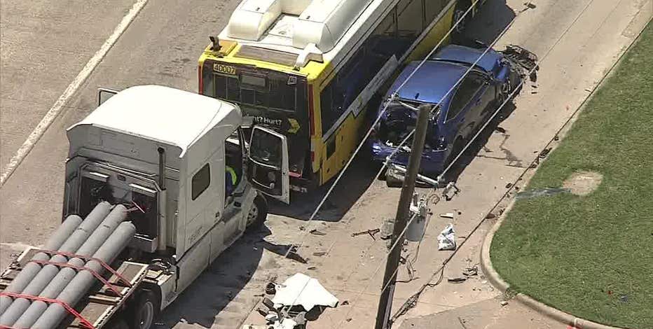 1 dead, 6 injured in Dallas crash after truck driver loses consciousness, DFR says