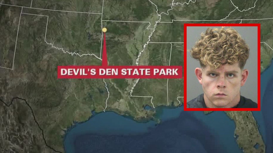 Devil 39 s Den murder suspect James - Mcgann Mug And Map devils den trail map