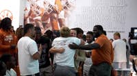 Glen Powell surprises UT Football player with full-ride scholarship