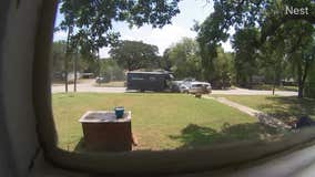 "Did you get your package?": Car crashes into Amazon delivery truck