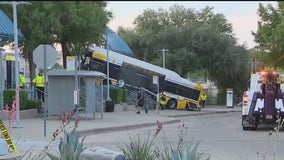 DART bus crashes at White Rock rail station in Northeast Dallas, 4 hospitalized