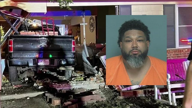 DWI suspect with prior charge crashes truck into Mesquite family's home