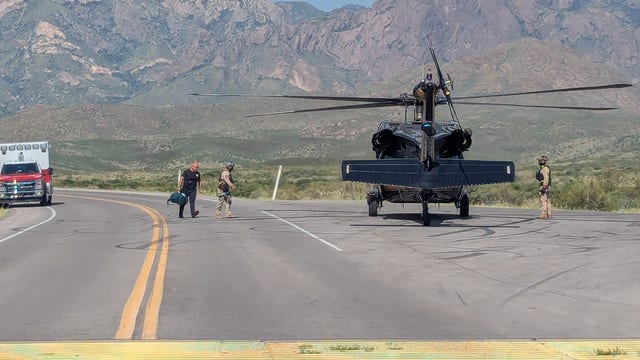 Customs and Border Protection helicopter rescues hikers in West Texas, New Mexico