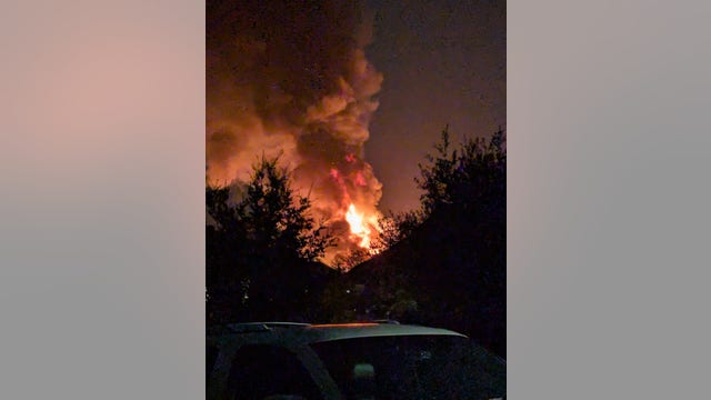 Lightning strike causes fire at Waxahachie home