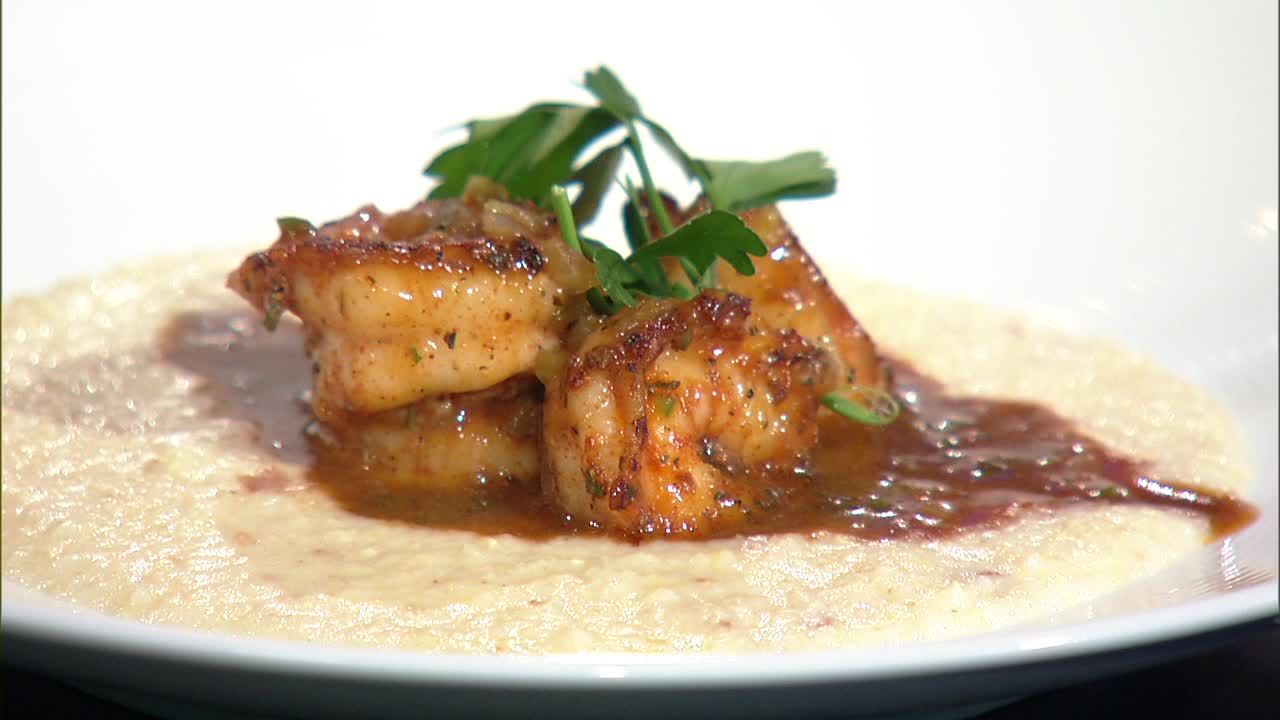 Shrimp and grits recipe from the Taste Project