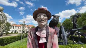 Viral Dallas Christmas mansion attracts attention with Halloween display