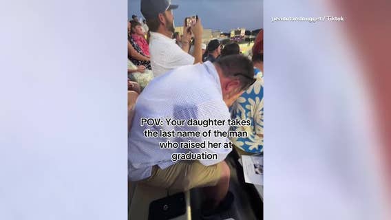 Granbury teen honors stepfather in viral graduation moment