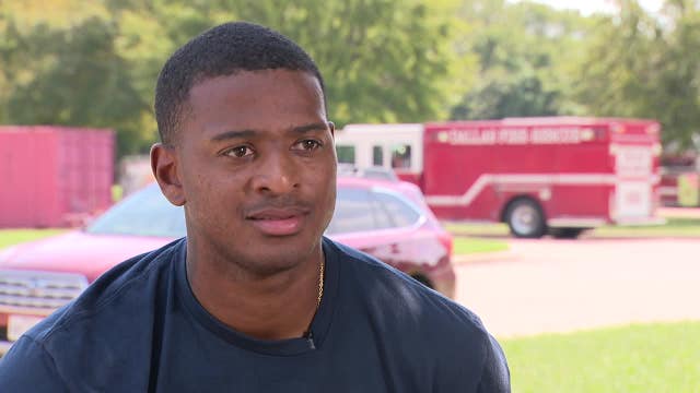 Former NFL player training to become a Dallas firefighter