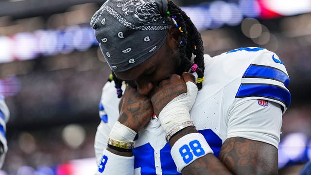 CeeDee Lamb sidelined with high-ankle sprain, likely to miss Micah Parsons' return