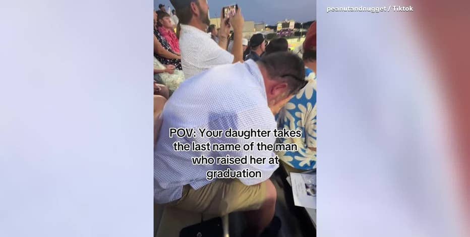 Granbury teen honors stepfather in viral graduation moment