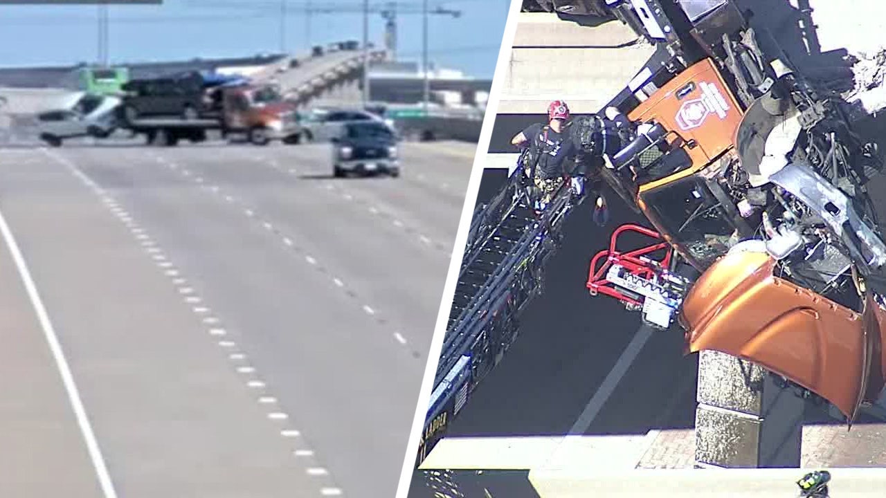 Multiple U.S. Roads Blocked by Trees, Vehicle Fire