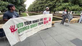 Students at UT Dallas rally for university to sever ties with Israel-linked companies